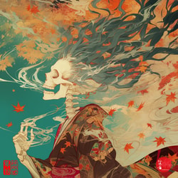 NFT Traditional Japanese culture and life through skeletons