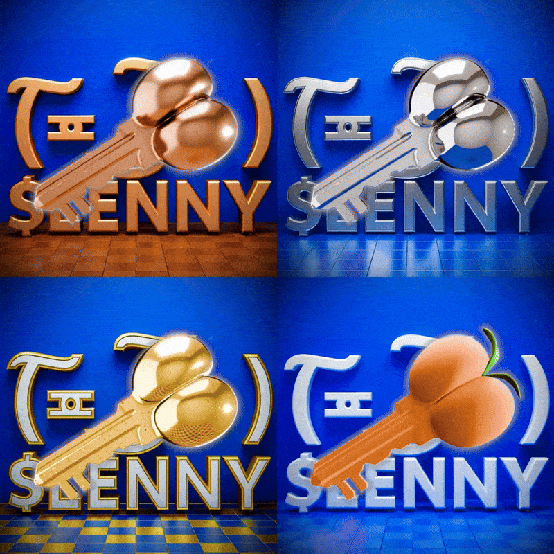 NFT LENNY ASCIIS (͠≖ ͜ʖ͠≖)つ🍑🔑