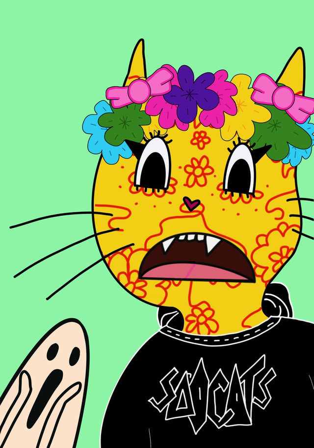 NFT SC187 #145 from Sad Cats