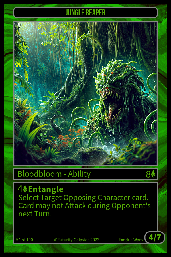 NFT Jungle Reaper #54 from Futurity Galaxies: Trading Cards