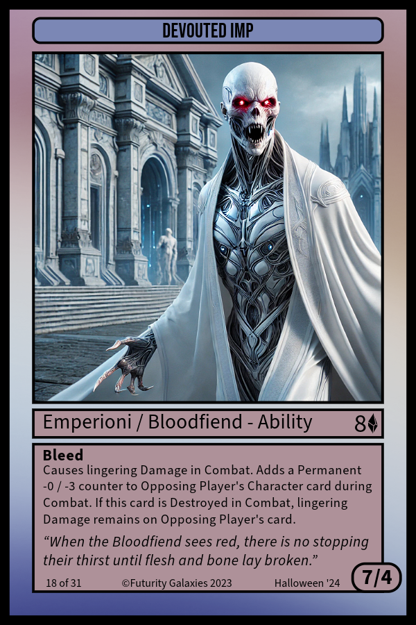 NFT Devouted Imp #118 from Futurity Galaxies: Trading Cards