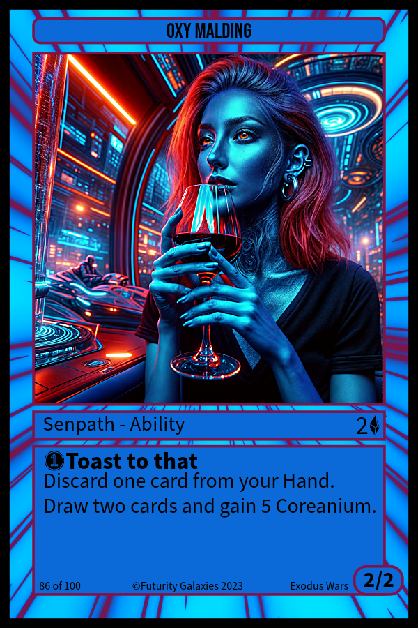 NFT Oxy Malding #86 from Futurity Galaxies: Trading Cards