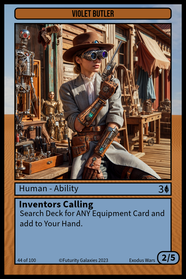 NFT Violet Butler #44 from Futurity Galaxies: Trading Cards