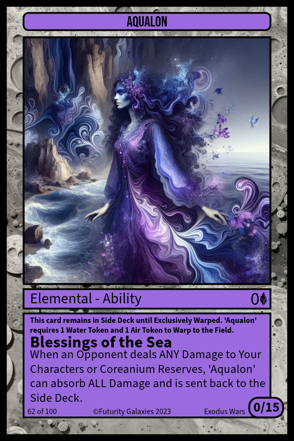 NFT Aqualon #62 from Futurity Galaxies: Trading Cards