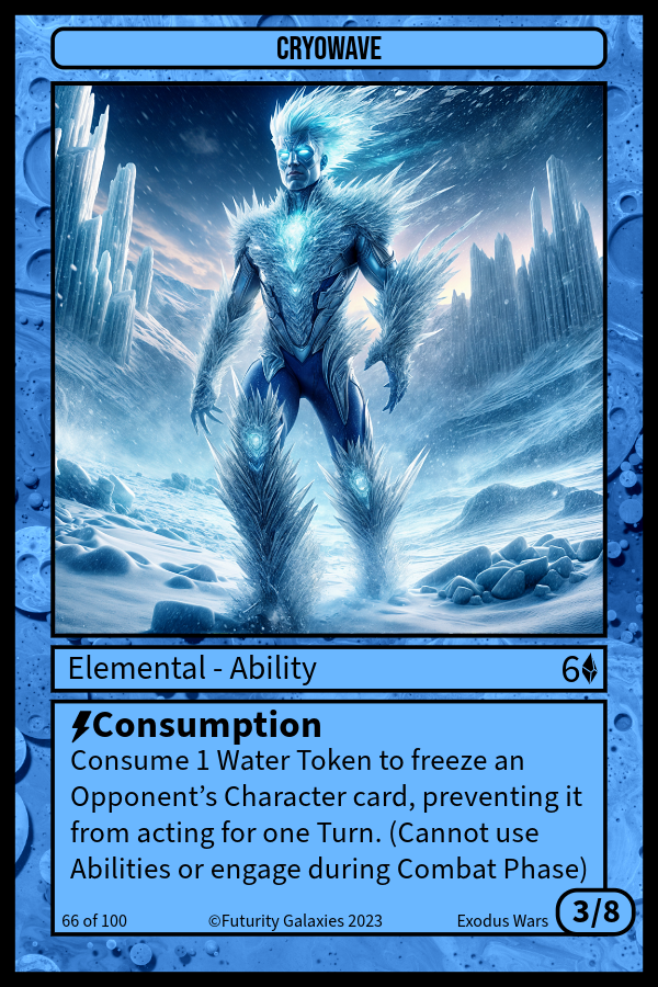 NFT Cryowave #66 from Futurity Galaxies: Trading Cards